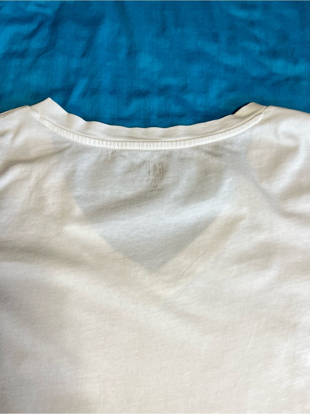 Gap Organic Cotton White V-Neck Tee XS Classic Essential - Picture 10 of 16
